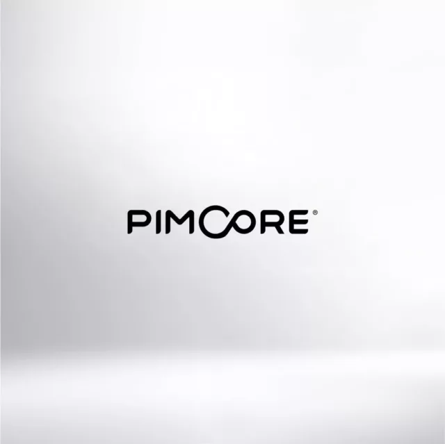 Pimcore-Logo auf hellgrauem Hintergrund.